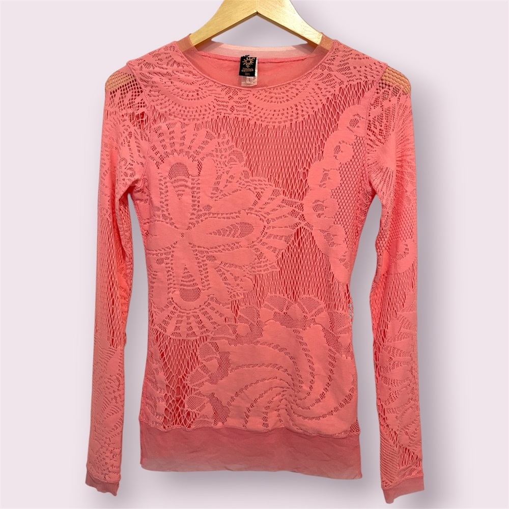 Jean Paul Gaultier: Vintage Soleil Lace Long Sleeve Top | Size L (fits like a M)